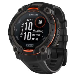 Часы Garmin Instinct 3 — 45 mm Solar Black with Black Band (010-02934-00)