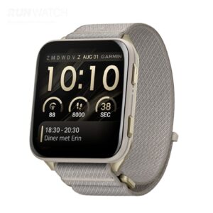 Часы Garmin Venu X1 Soft Gold with Titanium Caseback and French Gray Nylon Band