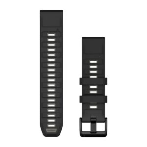 Ремешок Garmin Quickfit 22mm Black/Pebble Gray Silicone (010-13392-00)