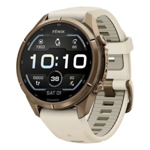 Часы Garmin Fenix 9 Pro 43 мм AMOLED Autumn Gold Titanium Cream / French Gray (010-04335-26)