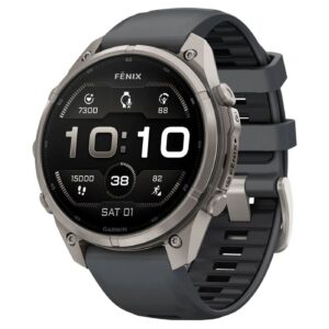 Часы Garmin Fenix 9 Pro 47 мм AMOLED Titanium Graphite / Black (010-04336-26)