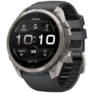 Часы Garmin Fenix 9 Pro 51 мм AMOLED Titanium Graphite / Black (010-04337-26)
