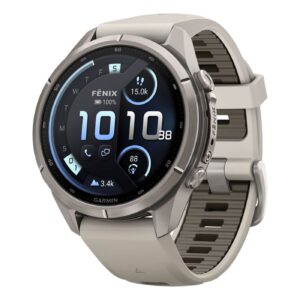 Часы Garmin Fenix 9 Pro 43 мм AMOLED inReach Titanium Fog Gray / Dark Sandstone (010-04335-81) (Копировать)