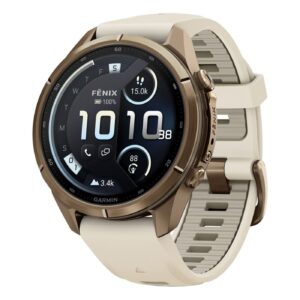 Часы Garmin Fenix 9 Pro 43 мм AMOLED inReach Autumn Gold Titanium Cream / French Gray (010-04335-21)