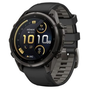 Часы Garmin Fenix 9 Pro 47 мм AMOLED inReach Carbon Gray DLC Titanium Black / Pebble Gray (010-04336-11)