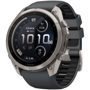 Часы Garmin Fenix 9 Pro 51 мм AMOLED inReach Titanium Graphite / Black (010-04337-21)